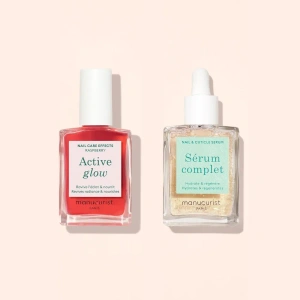 Manucurist Healthy Glow Duo pielęgnacyjny zestaw do paznokci 2 x 15 ml
