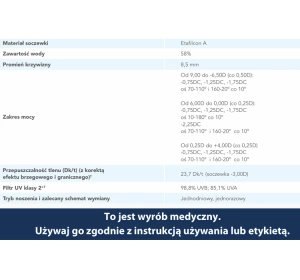 1-DAY ACUVUE® MOIST for ASTIGMATISM soczewki kontaktowe 30 sztuk / 8.5 / +0.00 / -1.25 / 170