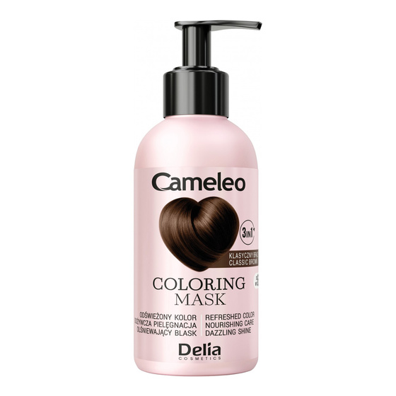 Delia Cameleo koloryzująca maska do włosów 3w1 Klasyczny Brąz 120 ml
