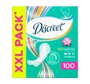 DISCREET DEO WATERLILY MULTIFORM WKŁADKI HIGIENICZNE 100 SZTUK 