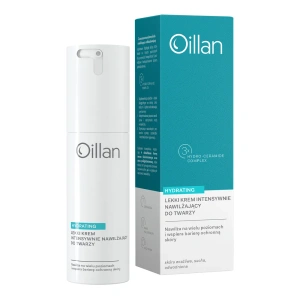 Oillan Hydrating lekki krem intensywnie nawilżający do twarzy dla skóry suchej, wrażliwej i odwodnionej 50 ml