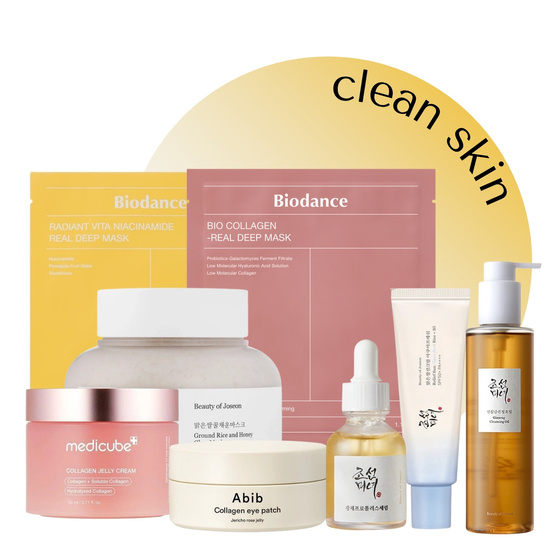 eZebra K-Beauty Set Rytuał Rozświetlający Glass Skin zestaw koreańskich kosmetyków rozświetlających