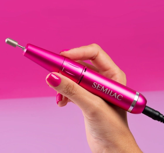 Semilac Mini Pen kompaktowa frezarka do paznokci 12W Różowa