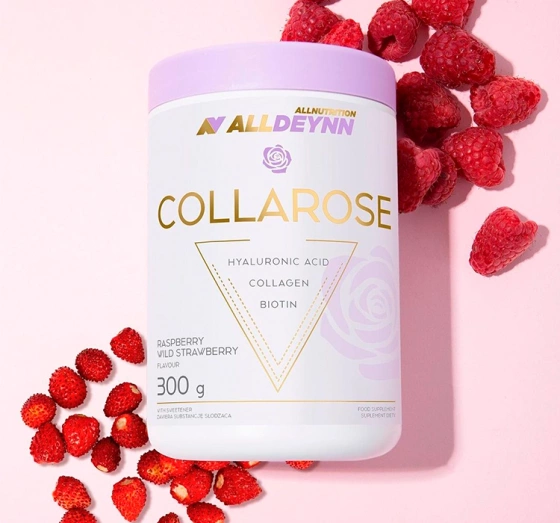 Allnutrition Alldeynn Collarose suplement diety Raspberry Wild Strawberry 300 g