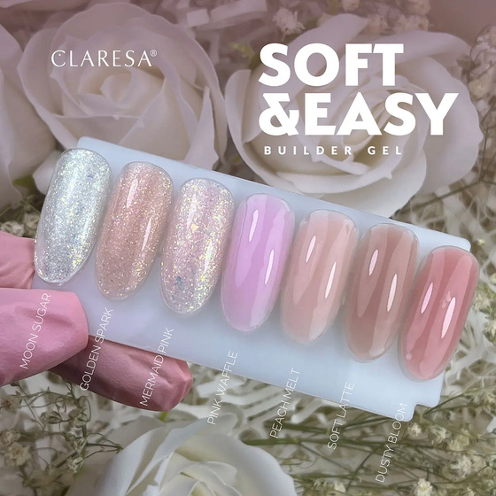Claresa Soft & Easy żel budujący Peach Melt 45 g