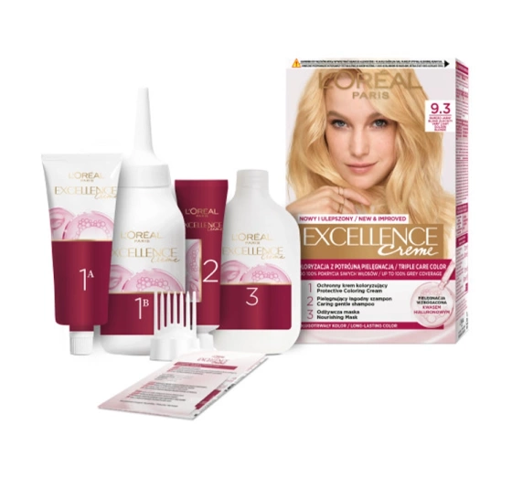 L'Oréal Paris Excellence Créme farba do włosów 9.3 Jasny blond złocisty