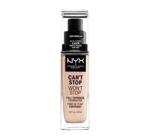 NYX Professional Makeup Can't Stop Won't Stop podkład kryjący 01.3 Light Porcelain 30 ml