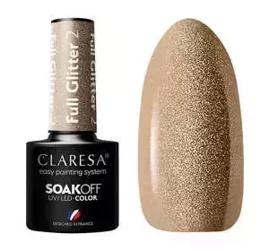 Claresa hybrydowy lakier do paznokci Full Glitter 2 5 g