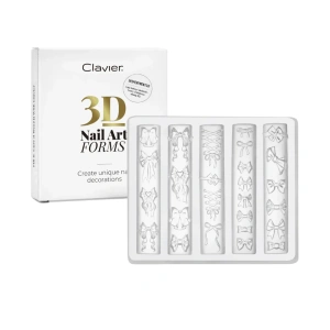 Clavier 3D Nail Art Forms silikonowe formy do ozdób 10
