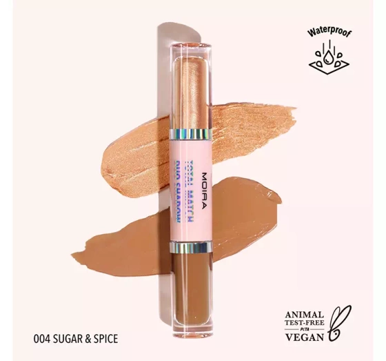 Moira Total Match podwójny cień do powiek w płynie 04 Sugar&Spice 3g