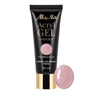 Molly Nails Acryl Gel akrylożel budujący do przedłużania paznokci Sparkle Rose 30 ml