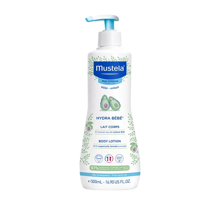 Молочко для тела для детей Mustela Hydra Bebe, с первых дней жизни, 500 мл