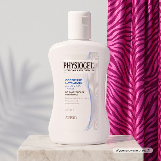 Physiogel Hypoallergenic Codzienne Nawilżanie żel do mycia twarzy dla skóry suchej i wrażliwej 150 ml