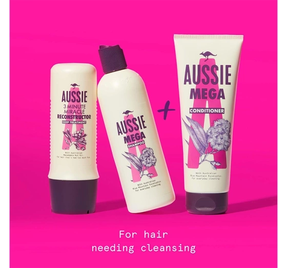 Aussie Mighty Mega oczyszczający szampon do włosów 300 ml