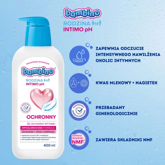 Bambino Rodzina Intimo pH ochronny żel do higieny intymnej 400 ml
