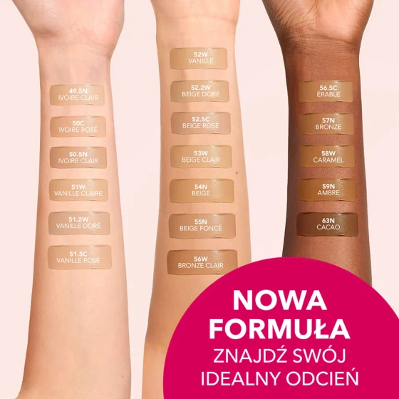 Bourjois Healthy Mix podkład niwelujący oznaki zmęczenia z kompleksem witamin i minerałów 50.5N Light Ivory 30 ml