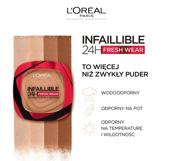 L'Oréal Paris Infaillible 24 H Fresh Wear podkład w pudrze 130 9 g