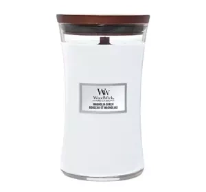 Woodwick Large Jar Candle świeca zapachowa Magnolia Birch 610g