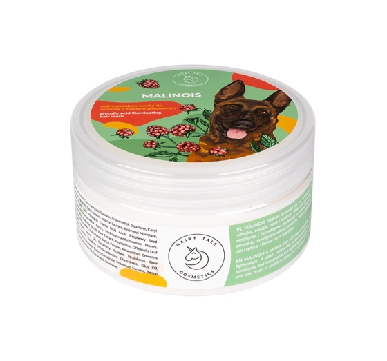 Hairy Tale Cosmetics Malinois wygładzająca maska do włosów z kwasem glikolowym 200 ml
