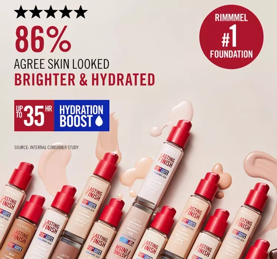 Rimmel Lasting Finish 35HR podkład do twarzy 150 Rose Vanilla 30ml