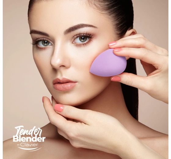 Clavier Tender Blender super miękka gąbka do makijażu Łezka Fioletowa