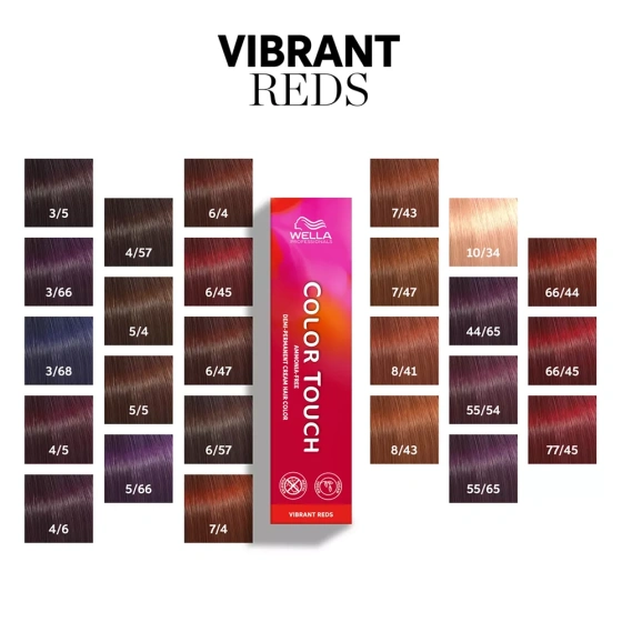 WELLA PROFESSIONALS COLOR TOUCH VIBRANT REDS KREM TONUJĄCY BEZ AMONIAKU 66/45 60ML