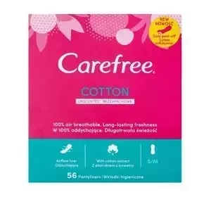 Carefree Cotton wkładki higieniczne bezzapachowe 56 sztuk