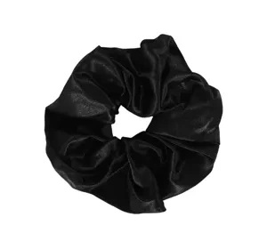 Sister Young Lilu satynowa gumka do włosów scrunchie Black