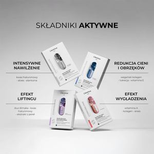 L'Biotica kolagenowe płatki pod oczy redukcja cieni i obrzęków 3 x 2 sztuki