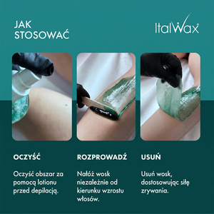 ItalWax twardy wosk do depilacji w granulkach Azulenowy 1000 g