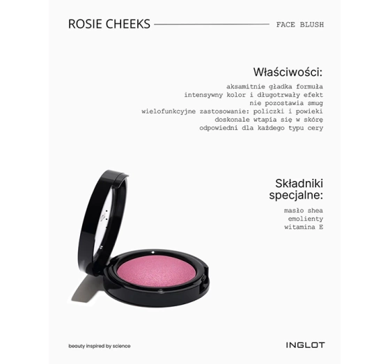 Inglot Rosie Cheeks róż do policzków 18 3,8g