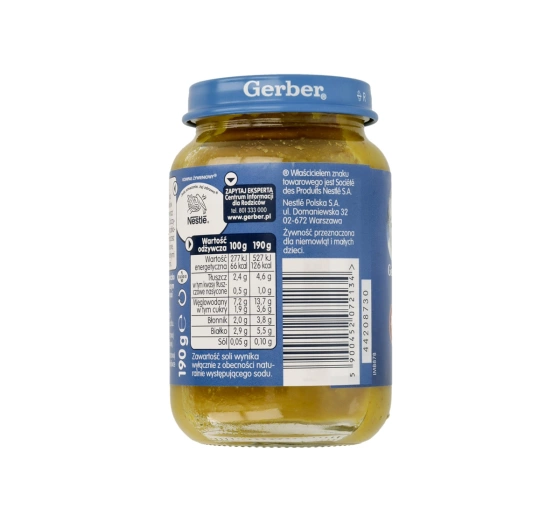 Gerber obiadek po 5 miesiącu Jarzynowa z cielęciną 190 g