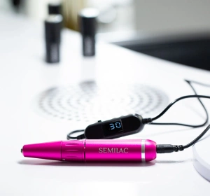 Semilac Mini Pen kompaktowa frezarka do paznokci 12W Różowa