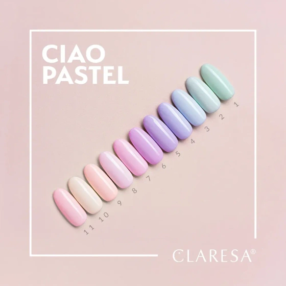 Claresa hybrydowy lakier do paznokci Ciao Pastel 7 5 g