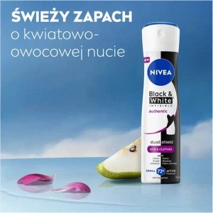 NIVEA Black & White Invisible Authentic antyperspirant w sprayu 150 ml