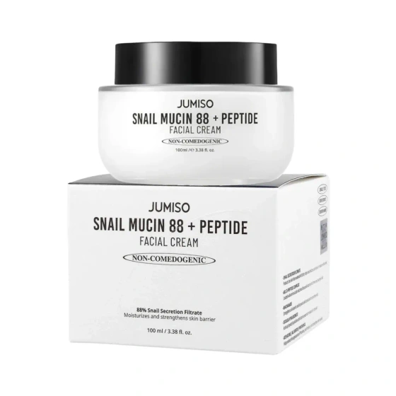 Jumiso Non-Comedogenic Snail Mucin 88 + Peptide odbudowujący krem do twarzy 100 ml