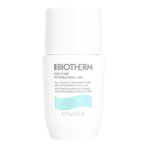 Biotherm Deo Pure Invisible Roll-On Anti-White Marks & Yellow Stains antyperspirant w kulce 75 ml