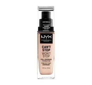 NYX Professional Makeup Can't Stop Won't Stop podkład kryjący 01.3 Light Porcelain 30 ml