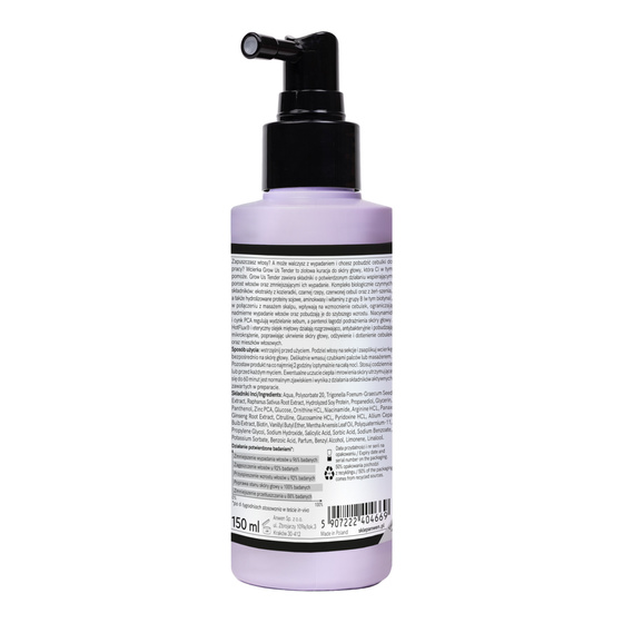 Anwen Grow Us Tender ziołowa wcierka rozgrzewająca do skóry głowy 150 ml