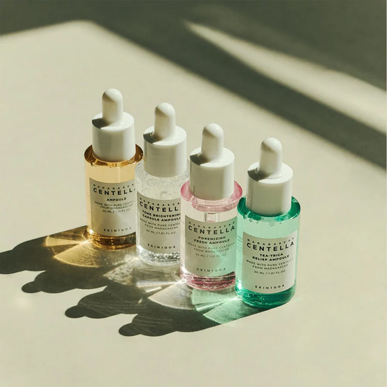 Skin1004 Madagascar Centella Ampoule Kit zestaw serum do twarzy 4 x 30 ml