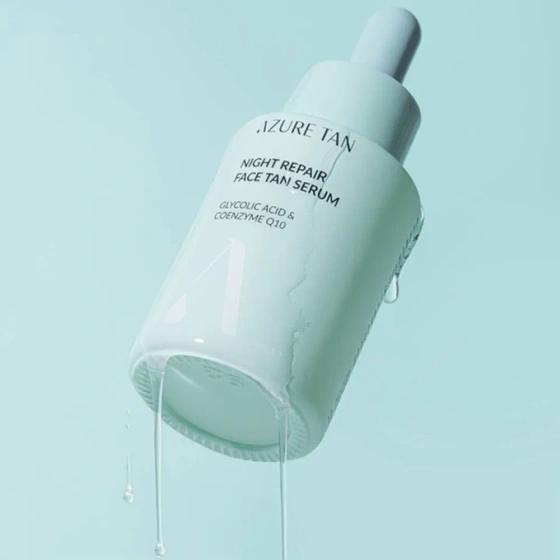 Azure Tan Night Repair Face Tan Serum naprawcze samoopalające serum do twarzy na noc 30 ml