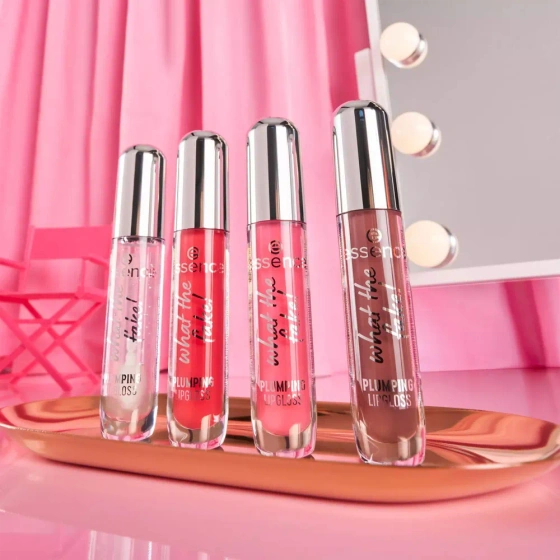 Essece What The Fake! Plumping Lipgloss błyszczyk powiększający usta 102 Pink About It 4 ml