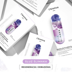 L'Biotica Home SPA hydrożelowe płatki pod oczy ze Śluzem Ślimaka Odmładzające Efekt Liftingu 2 x 3 sztuki