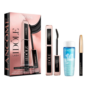 Lancôme zestaw tusz do rzęs Lash Idôle 01 Glossy Black 8 ml + kredka Kôhl 01 Noir 0,7 g + płyn do demakijażu Bi-Facil 30 ml