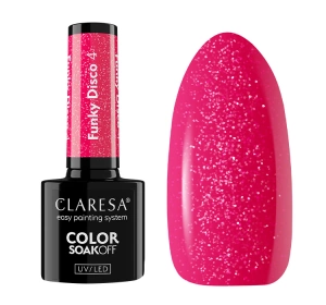 Claresa hybrydowy lakier do paznokci Funky Disco 4 5 g
