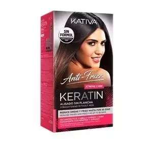 Kativa Anti-Frizz Keratin Xtreme Care zestaw do keratynowego prostowania włosów 210 ml