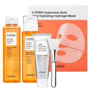 COSRX zestaw do pielęgnacji twarzy z PDRN tonik 280 ml + serum 100 ml + maska 50 ml + maseczki hydrożelowe 3 x 34 ml