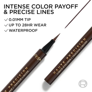 L'Oréal Paris Haute Precision wodoodporny płynny eyeliner w pisaku 020 Brown Leather / Brun Leather 1 ml