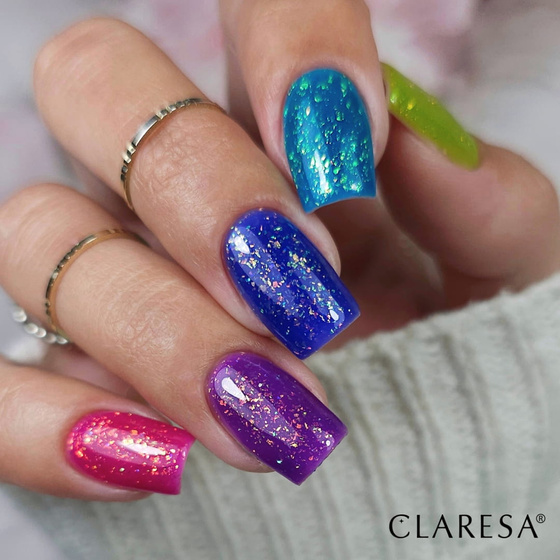 Claresa Rainbow Jello Base baza hybrydowa do paznokci Blue 5 g