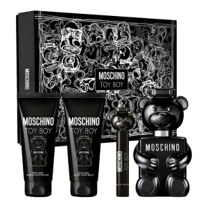 Moschino Toy Boy woda perfumowana spray 100 ml + 10 ml + balsam po goleniu 100 ml + żel pod prysznic 100 ml